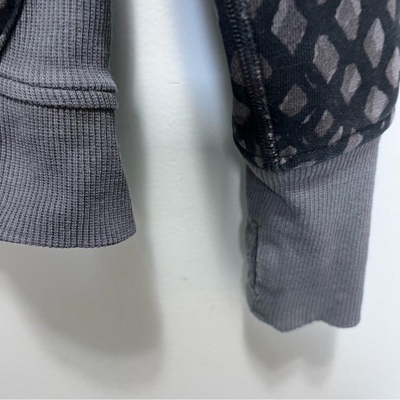 Lululemon Scuba Hoodie III Black Gray Full Zip Cotton Fleece Size 4 - Picture 6 of 12